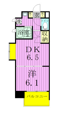 アーク松戸セントラルパーク 605号室 間取り