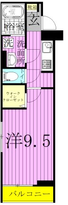 ベル・ウッド五香 208号室 間取り