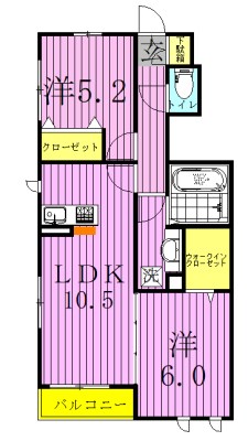 ヴェルドミールＲ  101号室 間取り