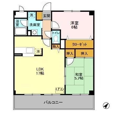 ヌーベルバーグ北柏 302号室 間取り
