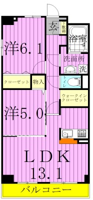リベラ　サンリット　カーサ  208号室 間取り