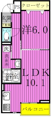 ブライト　セゾン  105号室 間取り