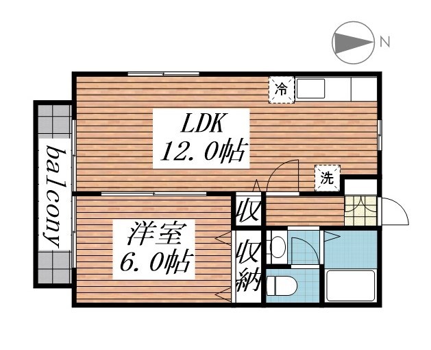 ハイツＨＩＲＡＮＯ   間取り