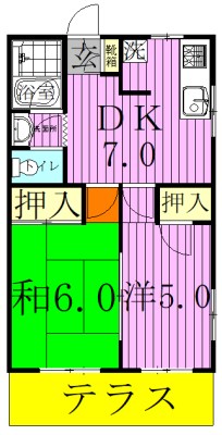 ライトハイツ 203号室 間取り