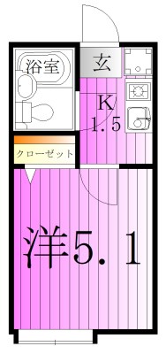 ベルメゾン西新井 間取り図