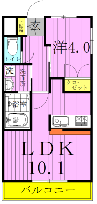 RUHE～ルーエ～ 101号室 間取り