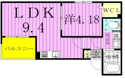 サニーパレス南流山 301号室 間取り