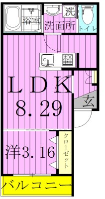 AJ南流山NorthⅤ 301号室 間取り