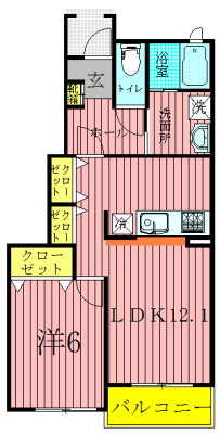 フルール　レジデンス 103号室 間取り