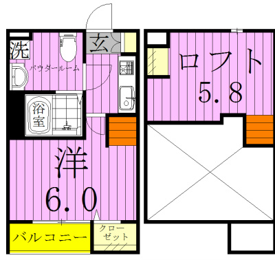 ルーチェ南流山 105号室 間取り
