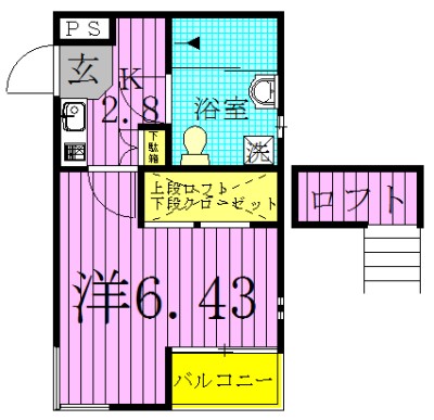 フォルテ柏Ⅱ 204号室 間取り