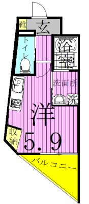 LAUREL西新井栄町 間取り図
