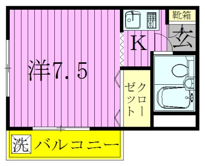 ジュネパレスコージーキャビン 301号室 間取り