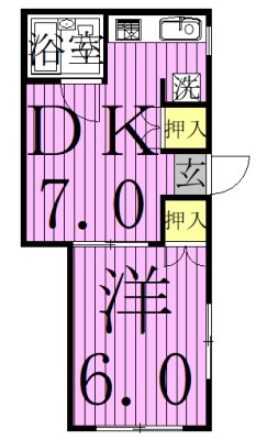 乙顔コーポ 間取り図