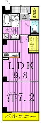レジデンス　アマーレ 104号室 間取り