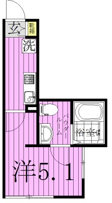 グランディール柏 101号室 間取り