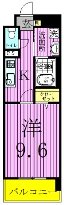 シャトゥーオリラニ東６５ 間取り図