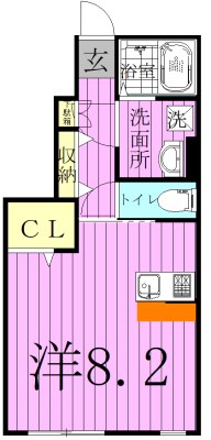 ヴィッラホーム六番館 107号室 間取り
