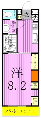 リブリ・Ｒ＆Ｋ 102号室 間取り