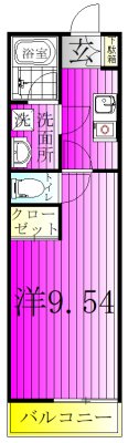 センターパーク馬橋Ⅱ 102号室 間取り