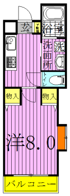A－レガート我孫子 203号室 間取り