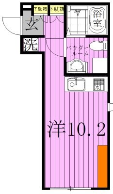COCOCUBE北千住 間取り図