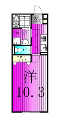 アムールＬ.Ａ 101号室 間取り