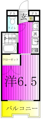 サフィールフォーレ65 214号室 間取り