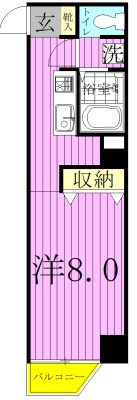 グランドルチェ1 303号室 間取り