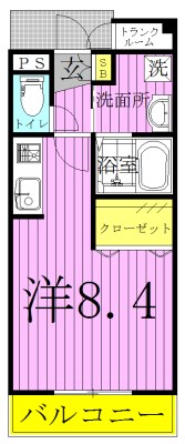 ヴァンテ　コリーヌ南流山 309号室 間取り