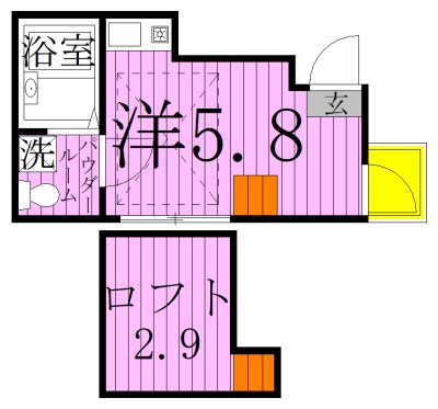 コンフォート北綾瀬 間取り図
