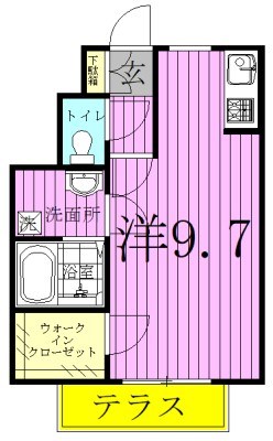 グリーンソレアード 101号室 間取り