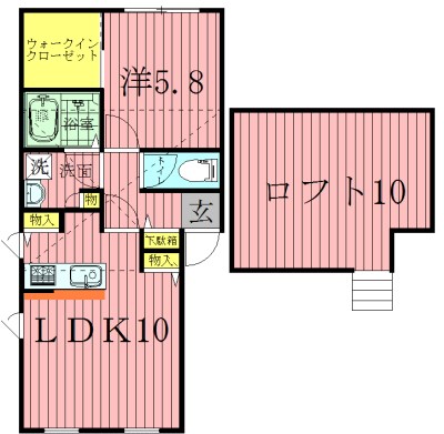 PRIMA NOZZE柏1～プリマノッツェカシワ～ 102号室 間取り