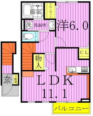 カーサ　カルロッサ 間取り図