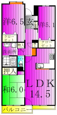 ISM南柏 307号室 間取り