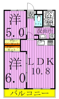 エスポワールA棟 間取り図