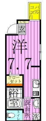 アルビネスコート 間取り図