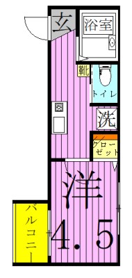 メルディア竹ノ塚2丁目2 間取り図