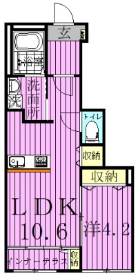 kukka～クッカ～ 103号室 間取り