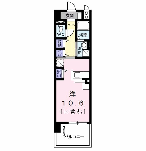 ル　ポン　ド　ラルカンシェル 902号室 間取り