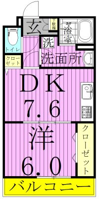 giverny~ジヴェルニー~ 102号室 間取り