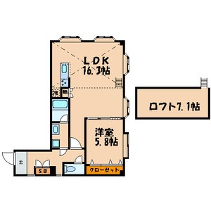 アルビオンカネコ２ 間取り図