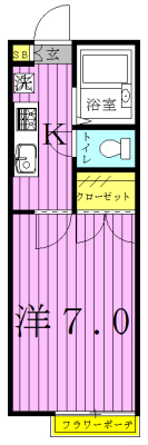 シャイングリーンB 間取り図