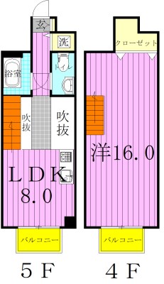 ルーラル23番館 402号室 間取り