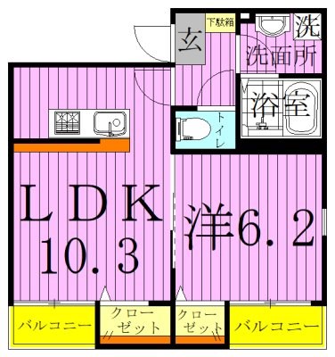 グランクオール西綾瀬 間取り