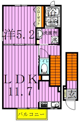 プレリー扇 間取り図