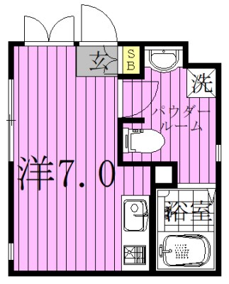 ＣＥＲＥＳ北千住 間取り図
