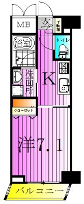 ZOOM北千住 間取り図