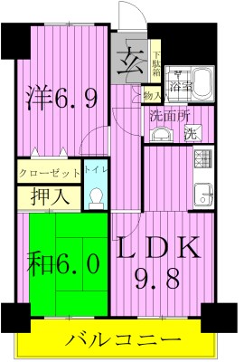INSURANCE　BLDG.ⅩⅨ 504号室 間取り