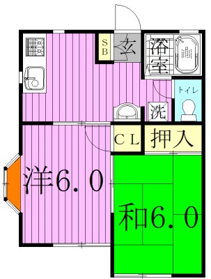 ポワール壱番館 105号室 間取り
